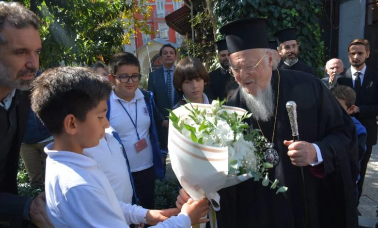 Ecumenical Patriarch at the Soup Kitchen of the renowned Community of Stavrodromi